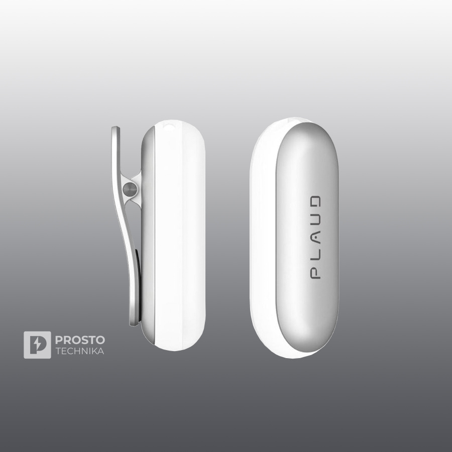 Диктофон Plaud Note Pin с искусственным интеллектом ChatGPT, 64Gb, серебристый (Lunar Silver)